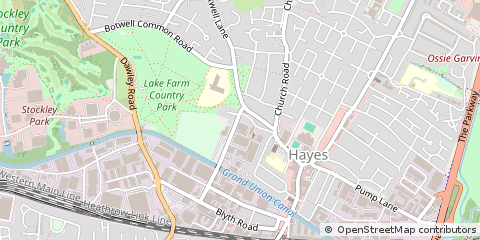 Map of Hayes, London