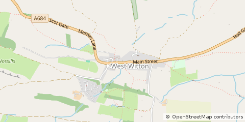 Map of West Witton, North Yorkshire