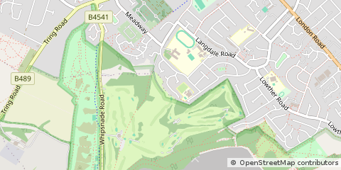 Map of Dunstable, Bedfordshire