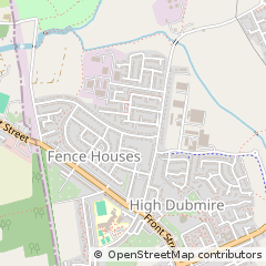 Map of Houghton LE Spring