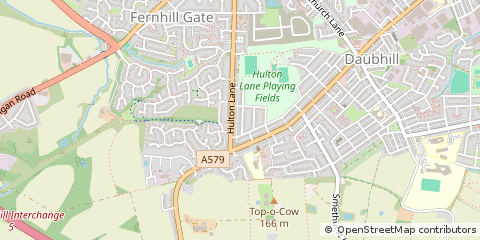 Map of Bolton, Lancashire