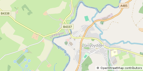Map of Llanybydder
