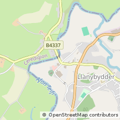 Map of Llanybydder