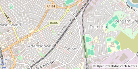 Map of Cardiff