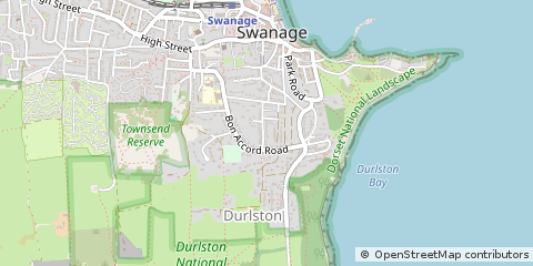 Map of Swanage