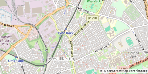 Map of Tyne & Wear