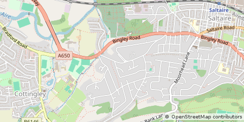 Map of Shipley, West Yorkshire
