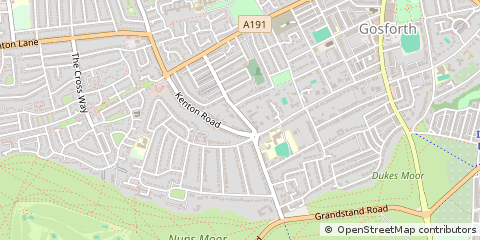 Map of Newcastle Upon Tyne