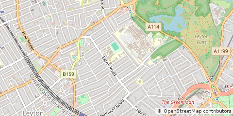 Map of Leyton, London