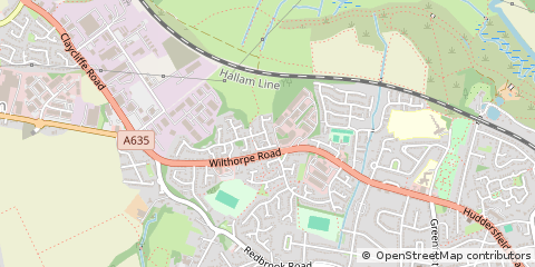 Map of South Yorkshire