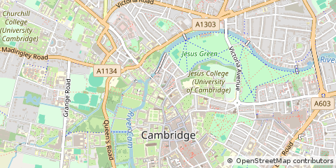 Map of Cambridge, Cambridgeshire