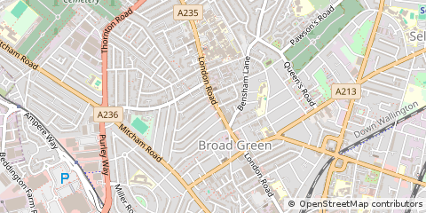 Map of Croydon