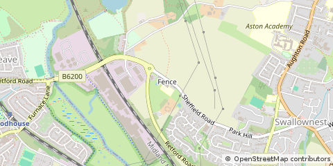 Map of Sheffield, South Yorkshire