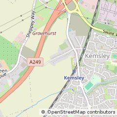 Map of Sittingbourne, Kent