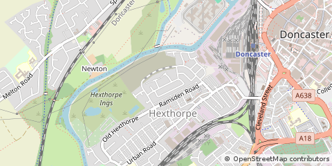 Map of Doncaster, South Yorkshire
