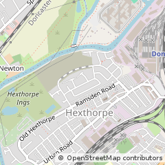 Map of Doncaster, South Yorkshire