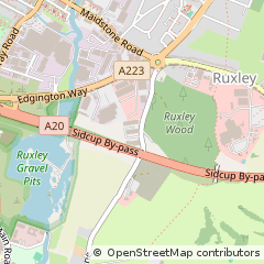 Map of Sidcup, Kent