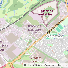 Map of Castleford, West Yorkshire
