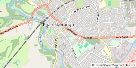 Map of Knaresborough, North Yorkshire