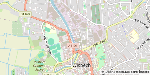 Map of Wisbech, Cambs