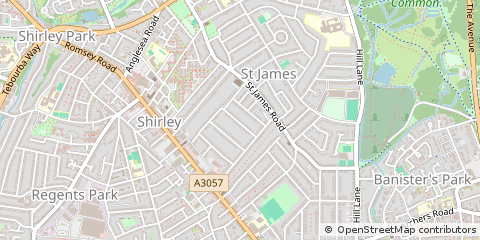 Map of Southampton, Hampshire