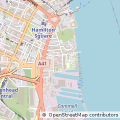 Map of Birkenhead, Wirral
