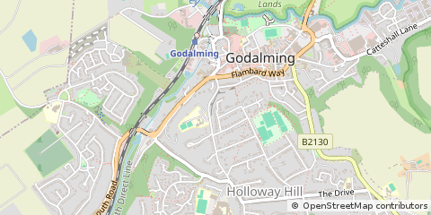 Map of Godalming