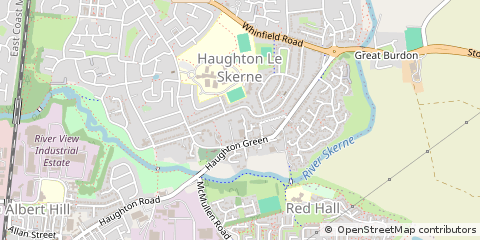 Map of Darlington, County Durham