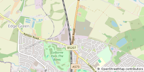 Map of Warrington