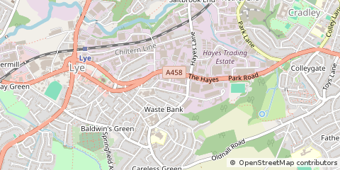 Map of Stourbridge, West Midlands