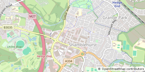 Map of Southampton, Hampshire