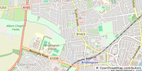 Map of Bridlington, East Riding of Yorkshire