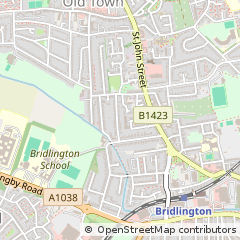Map of Bridlington, East Riding of Yorkshire