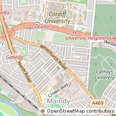 Map of Cardiff