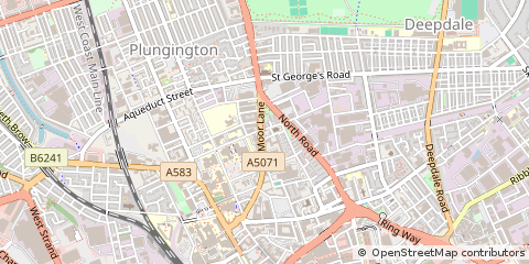Map of Preston, Lancashire