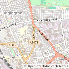 Map of Preston, Lancashire