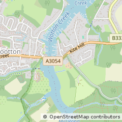 Map of Wootton Bridge, Isle of Wight