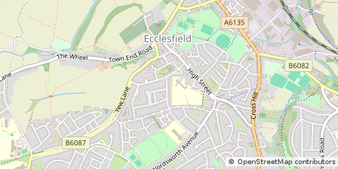 Map of Sheffield
