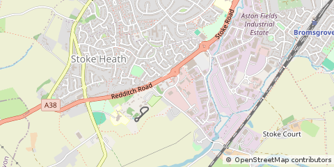 Map of Bromsgrove, Worcestershire