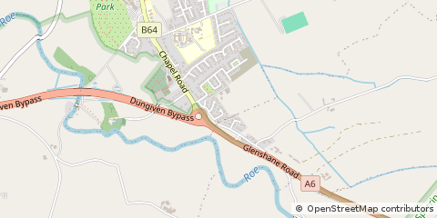 Map of Dungiven, Derry