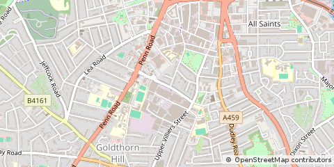 Map of Wolverhampton, West Midlands