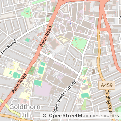 Map of Wolverhampton, West Midlands