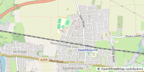 Map of Emsworth, Hants