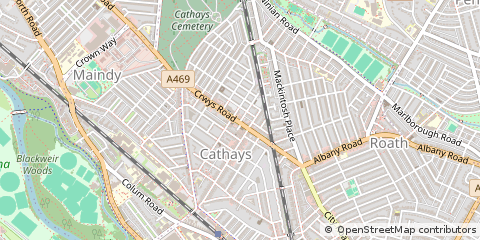 Map of Cardiff