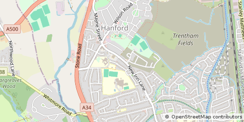 Map of Staffordshire