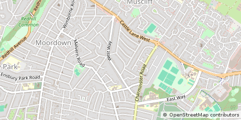 Map of Bournemouth, Dorset