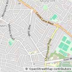 Map of Bournemouth, Dorset