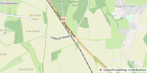 Map of Andover, Hampshire