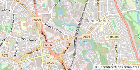 Map of Bolton, Lancashire