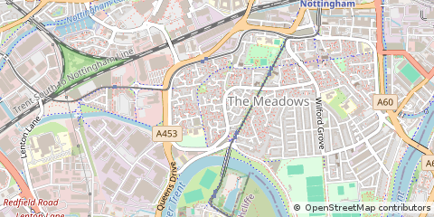 Map of Nottingham